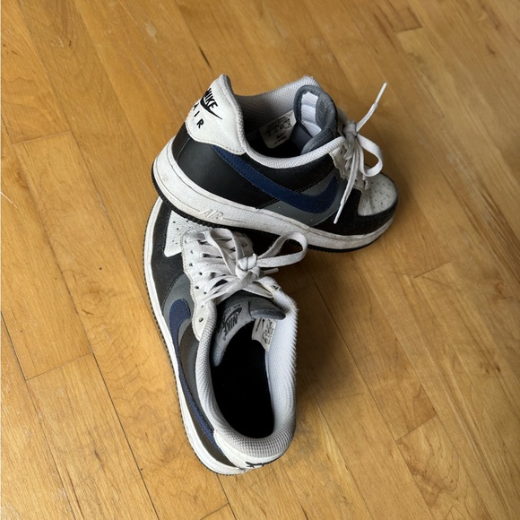 Nike Air Force 1 Sneakers in Navy, Gray, Black - Picture 3 of 3